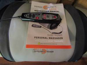 lot 997 image: Sonic comfort Lux back massager with case and manual