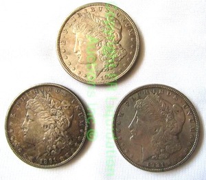 lot 138 image: Silver Morgan dollars (Bid is times the quantity)