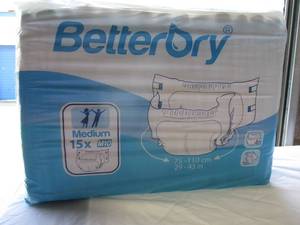 lot 59 image: BETTER DRY MEDIUM 15-X M10  (29-43) Adult Briefs