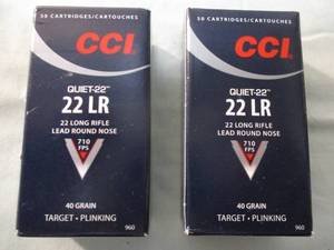 lot 60 image: 4- 50-ROUND BOXES Of - CCI 22-LR-Standard Velocity, 40-Gr. Lead Round Nose, 1070-FPS, Target-Plinking  Cartridges