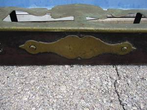 lot 45 image: Vintage Heavy Duty, Brass and Metal Fireplace Front
