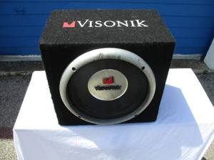 lot 93 image: Visonik Speaker, 10 Loaded Single 4 ohms Compact Subwoofer Enclosure