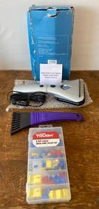 lot 59 image: EASY REACH ELECTRIC AUTO WINDSHIELD SCRAPER, HAND HELD SCRAPER ANDHYPER TOUCH QUICK WIRE SPLICE SET
