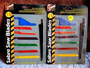lot 40 image: LOT OF 2 - (8pc) SABRE SAW BLADES - COLOR CODED