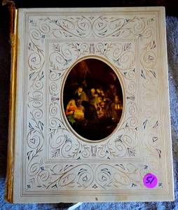 lot 51 image: Vintage Rembrandt Edition Family Bible, GORGEOUS Illustrations - Abradale Press, New York, LARGE Bible