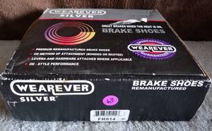 lot 63 image: WEAREVER BRAKE SHOES - PART FR514 - UNUSED IN BOX