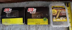 lot 158 image: ASSORTMENT OF NAILS & SCREWS (PARTIAL BOXES) AS SHOWN