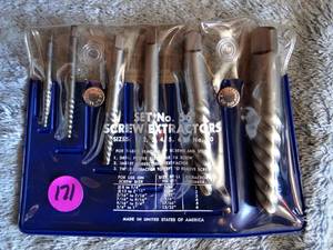 lot 171 image: SCREW EXTRACTOR ARMY SURPLUS SET NO. 56 (6 PC) - NIP