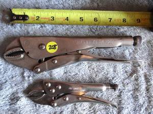 lot 208 image: PAIR OF VICE GRIPS