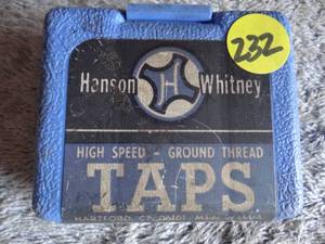lot 232 image: HANSON WHITLEY HIGH SPEED TAPS