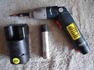 lot 235 image: BLACK & DECKER VERSA-PAK ELECTRIC DRILL WITH BATTERY & WALL CHARGER