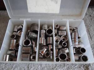 lot 237 image: ASSORTMENT OF SOCKETS AS SHOWN