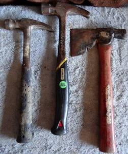 lot 242 image: ITS HAMMERTIME - LOT OF HAMMERS & HATCHET HAMMER