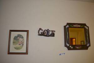 lot 8 image: Golf Wall Art