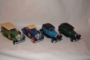 lot 28 image: Set of 4 Metal Cars from Kits