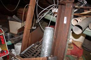 lot 472 image: Misc scrap metal  in attic needs brought down