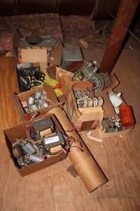 lot 480 image: Large lot of electrical parts in Attic needs taken down