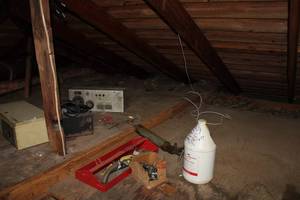 lot 485 image: Large lot of auto parts and lectronics in Attic needs taken down