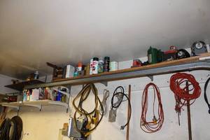 lot 413 image: Contents of Shelf motors and  chemicals and more see pics