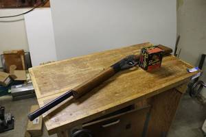 lot 494 image: Vintage BB Gun and vintage 12 ga shotgun shells