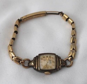 lot 508 image: Elgin Deluxe watch with a Kestenmade 12K Gold filled watch band. Watch case may be gold filled also but not marked. Band marked Kesetenmade 120 12K G.F. 