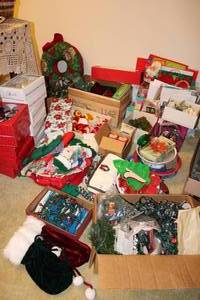 lot 45 image: Large Christmas Decorations Lot