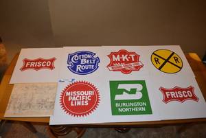 lot 118 image: Train Signs and Book