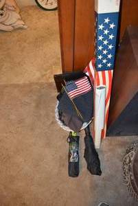 lot 153 image: Flag and umbrella lot