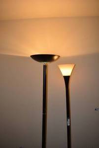 lot 260 image: 2 Flared Floor Lamps