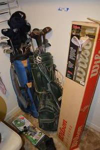 lot 278 image: 3 Sets of Golf Clubs, 2 with Bags and More