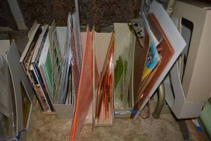 lot 297 image: DraftingTriangles, Fluorescent and Clear Plus Books