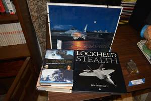lot 307 image: Fighter Jet Print, Lockheed Stealth, Indestructible and All the Gallant MenBooks