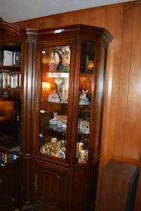 lot 143 image: Curio Cabinet, CONTENTS NOT INCLUDED, May be used separately or  as large Entertainment Piece, Matches Lot 144 and Lot 148