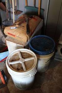 lot 384 image: Urea Fertilizer, Axe and Hammer, Crabgrass Preventer