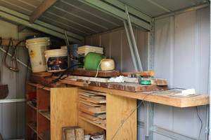 lot 386 image: Wood Pieces and Yard Sprayers