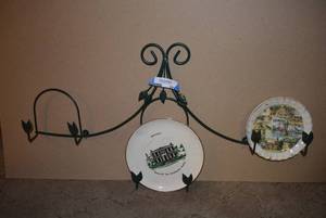 lot 211 image: Metal Wall Plate Holder