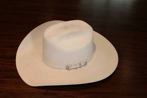 lot 28 image: Serratelli Cowboy Hat Size 7 14, 100X, Silver Belly Color