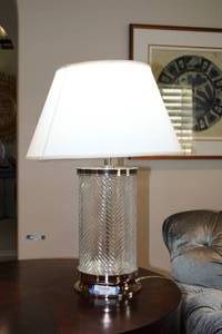 lot 45 image: Cut Crystal Base Table Lamp