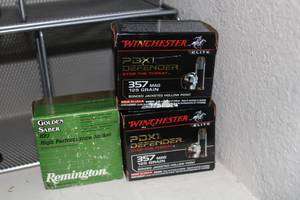 lot 55 image: Ammo 3 boxes of 357 mag 1 Remington and 2 Winchester
