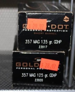 lot 56 image: Ammo 2 Boxes of Gold Dot 357 mag