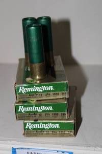 lot 78 image: Ammo 3 boxes and 3 loose 12 gauge slugs
