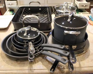 lot 143 image: Pots and Pans Includes Emeril Pot Set, Roaster
