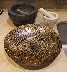 lot 149 image: Two Marble Pestle and Mortar Sets, and Glass Bowl