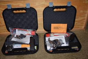 lot 367 image: 2 Glock 40CAL Hand Gun Cases,  includes clips, locks, cleaners and more see pics (NO GUNS) PREVIEW RECCOMMENDED