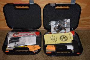 lot 369 image: 2 Glock 40CAL Hand Gun Cases,  includes clips, locks, cleaners and more see pics (NO GUNS) PREVIEW RECCOMMENDED