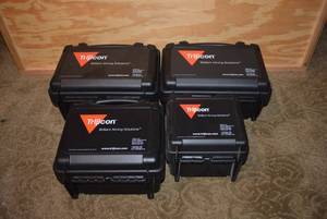 lot 386 image: Trijicon Sight Cases, Mixed sizes 4 Total (CASES AND ACCESSORIES ONLY PREVIEW RECOMMENDED)