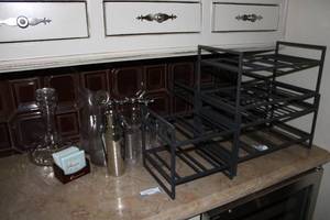 lot 126 image: Wine Aerator Funnel Decanter, Wine Glasses, Wine Racks and More