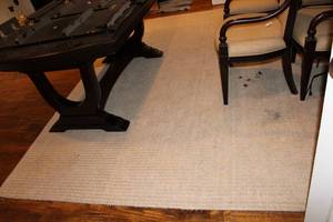 lot 475 image: Ethan Allen Foster Area Rug, Prairie Tan 100% Wool, 8 x 10