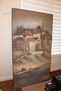 lot 468 image: Large Painting on Wood from the Uttermost Company
