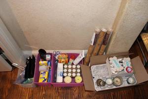 lot 171 image: Candles, Wallpaper Rolls, Band-aids and More